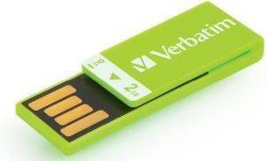 VERBATIM 2GB STORE \'N\' GO CLIP-IT FLASH DRIVE EUCALYPTUS GREEN