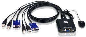 ATEN CS22U 2-PORT USB CABLE KVM SWITCH