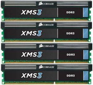 CORSAIR CMX16GX3M4A1333C9 XMS 16GB (4X4GB) PC3-10600 QUAD CHANNEL KIT