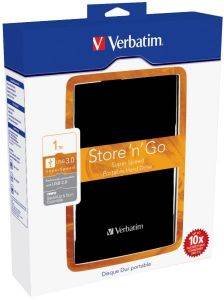 VERBATIM 1TB STORE \'N\' GO USB 3.0 PORTABLE HARD DRIVE BLACK VERBATIM 1TB STORE \'N\' GO USB 3.0 PORTABLE HARD DRIVE BLACK