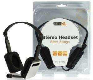 BASICXL BXL-HEADSET 20 STEREO HEADSET RETRO DESIGN