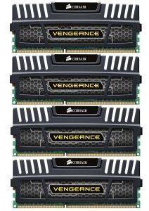 CORSAIR CMZ32GX3M4X1600C10 VENGEANCE XMP 32GB (4X8GB) PC3-12800 QUAD CHANNEL KIT BLACK CORSAIR CMZ32GX3M4X1600C10 VENGEANCE XMP 32GB (4X8GB) PC3-12800 QUAD CHANNEL KIT BLACK