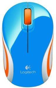 LOGITECH 910-002738 WIRELESS MINI MOUSE M187 BLUE