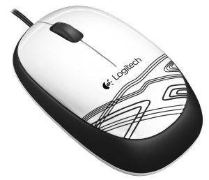 LOGITECH 910-002944 M105 CORDED MOUSE WHITE