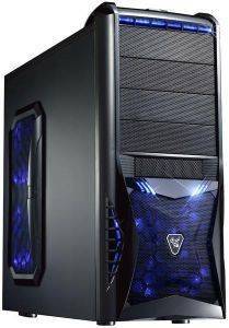 MS-TECH CA-0280 FROZEN LONGHORN BLACK WITH BLUE LED FANS MS-TECH CA-0280 FROZEN LONGHORN BLACK WITH BLUE LED FANS