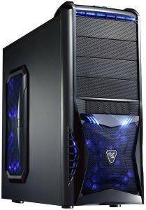 MS-TECH CA-0280 FROZEN LONGHORN BLACK WITH BLUE LED FANS