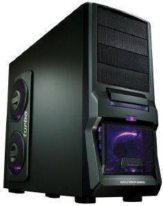 MS-TECH CA-0300 STINGRAY NG BLACK/GREY WITH VIOLET LED FANS