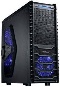 MS-TECH CA-0600 BELISKNIR BLACK WITH BLUE LED FANS
