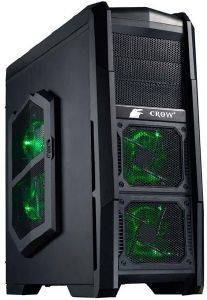 MS-TECH X4 CROW BLACK WITH GREEN LED FANS MS-TECH X4 CROW BLACK WITH GREEN LED FANS