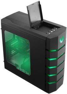 BITFENIX COLOSSUS VENOM EDITION GREEN LED WINDOW WHITE