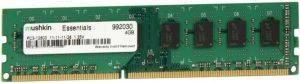 MUSHKIN MUSHKIN 992030 DIMM 4GB DDR3-1600 ESSENTIALS SERIES