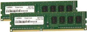 MUSHKIN 997029 DIMM 4GB DDR3-1600 DUAL ESSENTIALS SERIES