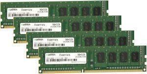 MUSHKIN 994029 DIMM 8GB DDR3-1600 QUAD ESSENTIALS SERIES MUSHKIN 994029 DIMM 8GB DDR3-1600 QUAD ESSENTIALS SERIES