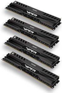 PATRIOT PV316G160C9QK 16GB (4X4GB) DDR3 VIPER 3 SERIES PC3-12800 1600MHZ QUAD CHANNEL KIT PATRIOT PV316G160C9QK 16GB (4X4GB) DDR3 VIPER 3 SERIES PC3-12800 1600MHZ QUAD CHANNEL KIT