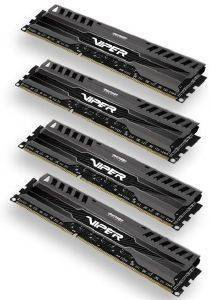 PATRIOT PV316G186C9QK 16GB (4X4GB) DDR3 VIPER 3 SERIES PC3-15000 1866MHZ QUAD CHANNEL KIT