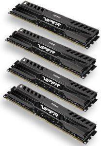 PATRIOT PV332G160C9QK 32GB (4X8GB) DDR3 VIPER 3 SERIES PC3-12800 1600MHZ QUAD CHANNEL KIT