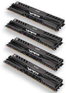 PATRIOT PV332G186C0QK 32GB (4X8GB) DDR3 VIPER 3 SERIES PC3-15000 1866MHZ QUAD CHANNEL KIT