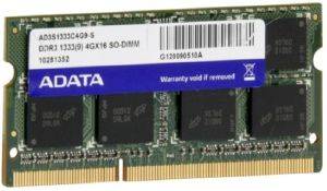 ADATA AD3S1333C4G9-S 4GB SO-DIMM DDR3 1333MHZ