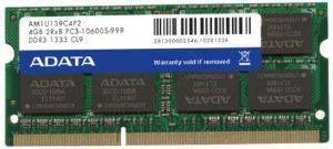 ADATA AM1U139C4P2-S 4GB SO-DIMM DDR3 1333MHZ