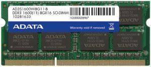ADATA AD3S1600W8G11-R 8GB SO-DIMM DDR3 1600MHZ