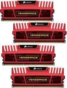 CORSAIR CMZ32GX3M4X1866C10R VENGEANCE XMP 32GB (4X8GB) PC3-14900 QUAD CHANNEL KIT RED CORSAIR CMZ32GX3M4X1866C10R VENGEANCE XMP 32GB (4X8GB) PC3-14900 QUAD CHANNEL KIT RED