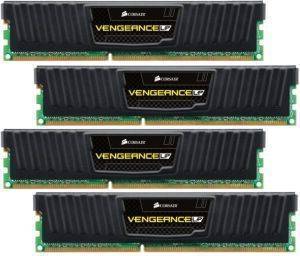 CORSAIR CML16GX3M4A1600C9 VENGEANCE 16GB (4X4GB) PC3-12800 QUAD CHANNEL KIT BLACK