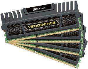 CORSAIR CMZ16GX3M4A2400C10 VENGEANCE 16GB (4X4GB) DDR3 2400M PC3-19200 QUAD CHANNEL KIT