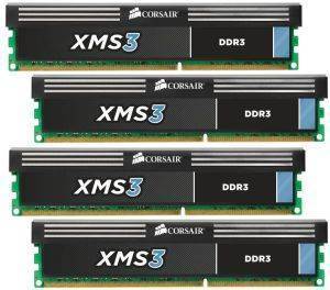 CORSAIR CMX32GX3M4A1333C9 XMS3 32GB (4X8GB) DDR3 1333MHZ PC3-10600 QUAD CHANNEL KIT