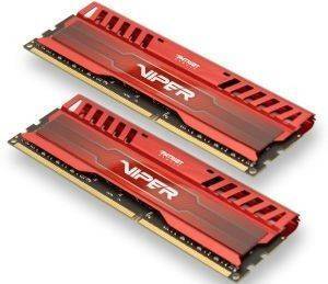 PATRIOT PV38G160C9KRD 8GB (2X4GB) DDR3 1600MHZ VIPER 3 RED DUAL CHANNEL KIT PATRIOT PV38G160C9KRD 8GB (2X4GB) DDR3 1600MHZ VIPER 3 RED DUAL CHANNEL KIT