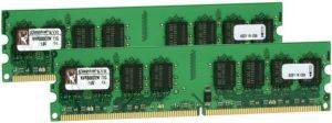 KINGSTON KVR800D2N6K2/2G 2GB (2X1GB) DDR2 800MHZ DUAL CHANNEL KIT