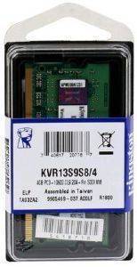 KINGSTON KVR13S9S8/4 4GB SO-DIMM DDR3 1333MHZ PC3-10600