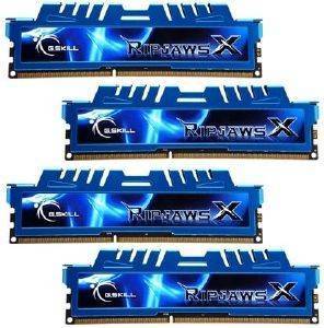 G.SKILL F3-1866C9Q-32GXM 32GB (4X8GB) DDR3 PC3-14900 1866MHZ RIPJAWSX QUAD CHANNEL KIT G.SKILL F3-1866C9Q-32GXM 32GB (4X8GB) DDR3 PC3-14900 1866MHZ RIPJAWSX QUAD CHANNEL KIT