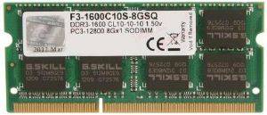 G.SKILL F3-1600C10S-8GSQ 8GB SO-DIMM DDR3 PC3-12800 1600MHZ