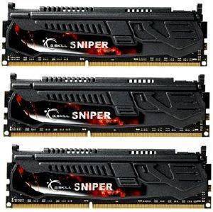 G.SKILL F3-12800CL9T-12GBSR 12GB (3X4GB) DDR3 PC3-12800 1600MHZ SNIPER TRIPLE CHANNEL KIT G.SKILL F3-12800CL9T-12GBSR 12GB (3X4GB) DDR3 PC3-12800 1600MHZ SNIPER TRIPLE CHANNEL KIT