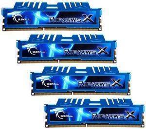 G.SKILL F3-12800CL9Q-16GBXM 16GB (4X4GB) DDR3 PC3-12800 1600MHZ RIPJAWSX QUAD CHANNEL KIT G.SKILL F3-12800CL9Q-16GBXM 16GB (4X4GB) DDR3 PC3-12800 1600MHZ RIPJAWSX QUAD CHANNEL KIT