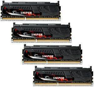 G.SKILL F3-12800CL9Q-16GBSR1 16GB (4X4GB) DDR3 PC3-12800 1600MHZ SNIPER QUAD CHANNEL KIT