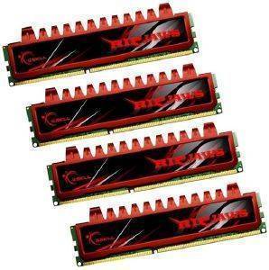 G.SKILL F3-12800CL9Q-8GBRL 8GB (4X2GB) DDR3 PC3-12800 1600MHZ RIPJAWS QUAD CHANNEL KIT