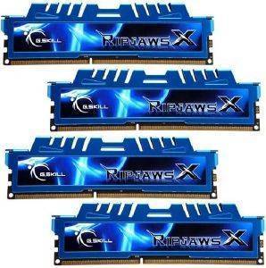 G.SKILL F3-12800CL7Q-8GBXM 8GB (4X2GB) DDR3 PC3-12800 1600MHZ RIPJAWSX QUAD CHANNEL KIT G.SKILL F3-12800CL7Q-8GBXM 8GB (4X2GB) DDR3 PC3-12800 1600MHZ RIPJAWSX QUAD CHANNEL KIT
