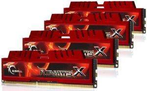 G.SKILL F3-14900CL9Q-16GBXL 16GB (4X4GB) DDR3 PC3-14900 1866MHZ RIPJAWSX QUAD CHANNEL KIT G.SKILL F3-14900CL9Q-16GBXL 16GB (4X4GB) DDR3 PC3-14900 1866MHZ RIPJAWSX QUAD CHANNEL KIT