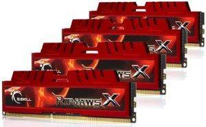 G.SKILL F3-14900CL9Q-16GBXL 16GB (4X4GB) DDR3 PC3-14900 1866MHZ RIPJAWSX QUAD CHANNEL KIT