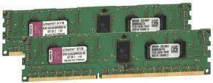 KINGSTON KVR1333D3S4R9SK2/4G 4GB (2X2GB) DDR3 PC3-10600 1333MHZ CL9 VALUE RAM DUAL CHANNEL KIT