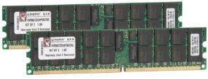 KINGSTON KVR667D2D4P5K2/8G 8GB (2X4GB) DDR2 PC2-5300 667MHZ CL5 VALUE RAM DUAL CHANNEL KIT