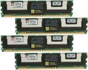 KINGSTON KVR667D2D8F5K4/8G 8GB (4X2GB) DDR2 PC2-5300 667MHZ CL5 VALUE RAM QUAD CHANNEL KIT