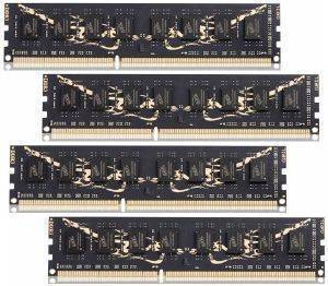 GEIL GB316GB1600C9QC 16GB (4X4GB) DDR3 PC3-12800 1600MHZ BLACK DRAGON QUAD CHANNEL KIT