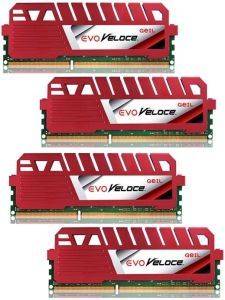 GEIL GEV316GB2400C11AQC 16GB (4X4GB) DDR3 PC3-19200 2400MHZ EVO VELOCE QUAD CHANNEL KIT