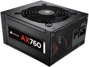 CORSAIR AX760 ATX POWER SUPPLY - 760 WATT 80 PLUS PLATINUM CERTIFIED FULLY-MODULAR PSU CORSAIR AX760 ATX POWER SUPPLY - 760 WATT 80 PLUS PLATINUM CERTIFIED FULLY-MODULAR PSU