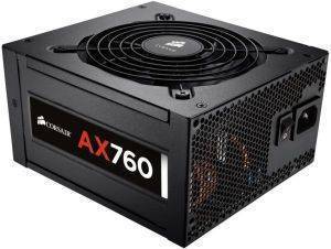 CORSAIR AX760 ATX POWER SUPPLY - 760 WATT 80 PLUS PLATINUM CERTIFIED FULLY-MODULAR PSU