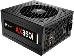 CORSAIR AX860I DIGITAL ATX POWER SUPPLY - 860 WATT 80 PLUS PLATINUM CERTIFIED FULLY-MODULAR PSU