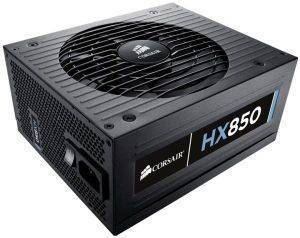 CORSAIR HX SERIES HX850 POWER SUPPLY - 850 WATT 80 PLUS GOLD CERTIFIED MODULAR PSU CORSAIR HX SERIES HX850 POWER SUPPLY - 850 WATT 80 PLUS GOLD CERTIFIED MODULAR PSU