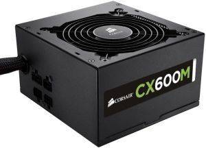 CORSAIR CX SERIES MODULAR CX600M ATX POWER SUPPLY - 600W 80 PLUS BRONZE CERTIFIED MODULAR PSU